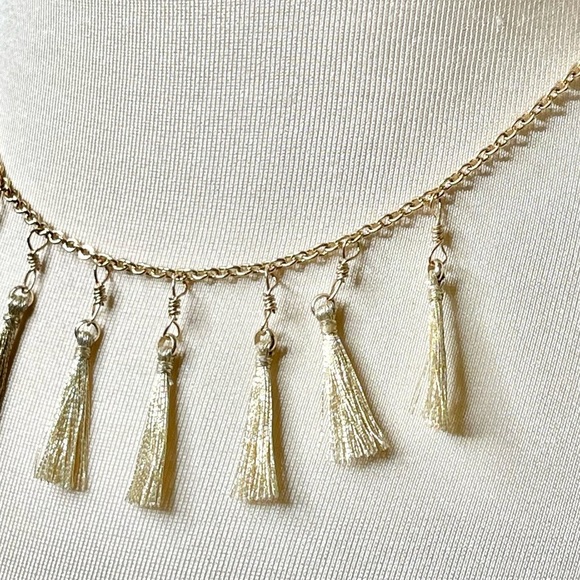 J.Crew Dainty Gold Tassel Necklace - Picture 4 of 8